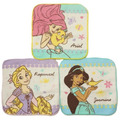 迪士尼公主 純棉方巾3入組 16x16cm (人物款)