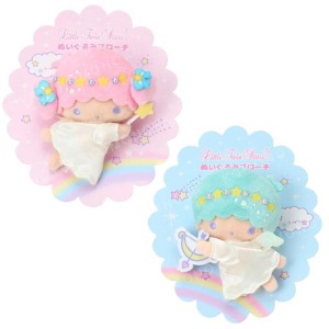 Sanrio 三麗鷗 雙子星 絨毛玩偶別針 (天使款) KIKI LALA