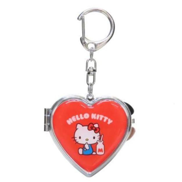 Sanrio 三麗鷗 Hello Kitty 造型鏡吊飾 (愛心款)