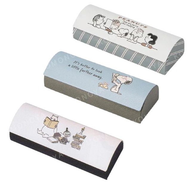 史努比 嚕嚕米 眼鏡盒附拭鏡布