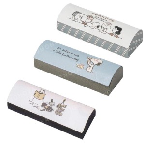 史努比 嚕嚕米 眼鏡盒附拭鏡布