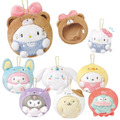 Sanrio 三麗鷗 絨毛玩偶吊飾 (圓滾滾好友裝款) Kitty 布丁狗 人魚漢頓