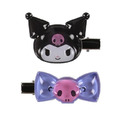 Sanrio 三麗鷗 樹脂水晶髮夾2入組 (好友大臉款) Kitty 酷洛米 大耳狗 漢頓_3