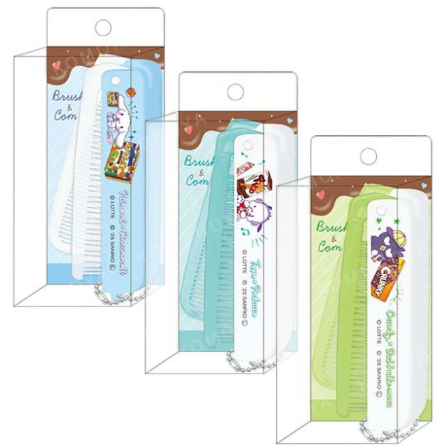 Sanrio 三麗鷗 x 樂天 兩用折疊梳 Kitty 大耳狗 美樂蒂 帕恰狗