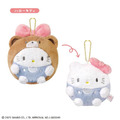 Sanrio 三麗鷗 絨毛玩偶吊飾 (圓滾滾好友裝款) Kitty 布丁狗 人魚漢頓_1