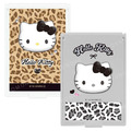Sanrio 三麗鷗 Hello Kitty 塑膠方形隨身鏡 (豹紋款)