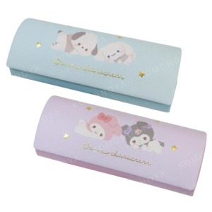 Sanrio 三麗鷗 眼鏡盒附拭鏡布 (休閒時光) 美樂蒂 帕恰狗