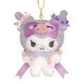 Sanrio 三麗鷗 絨毛玩偶吊飾 (緞帶款) 酷洛米 美樂蒂_2