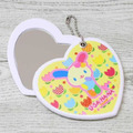 Sanrio 三麗鷗 花小兔 滑蓋隨身鏡吊飾 (愛心款)_2