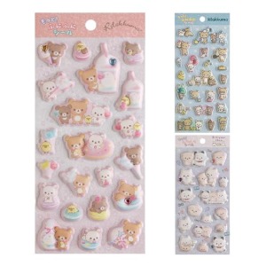 San-X 軟綿綿貼紙組 拉拉熊 意志薄弱醬