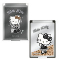 Sanrio 三麗鷗 Hello Kitty 塑膠方形隨身鏡 (豹紋款)