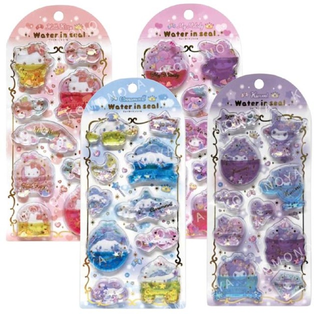 Sanrio 三麗鷗 造型水貼紙 Kitty 美樂蒂 大耳狗 酷洛米