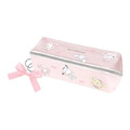 Sanrio 三麗鷗 皮質全開式三角筆袋 (粉貓咪寶寶款)