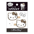 Sanrio 三麗鷗 Hello Kitty 橡膠造型髮夾2入組 (豹紋款)_1