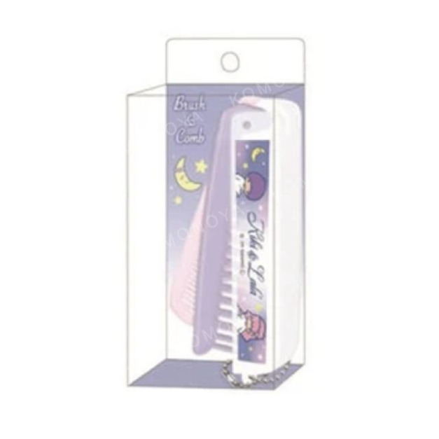 Sanrio 三麗鷗 雙子星 兩用折疊梳 (紫星空款)