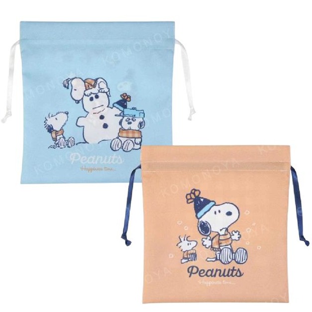 史努比 尼龍束口袋 (雪人款)