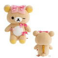 San-X 拉拉熊 絨毛玩偶娃娃 (蝴蝶結款) 拉拉熊 蜜茶熊 牛奶熊_1