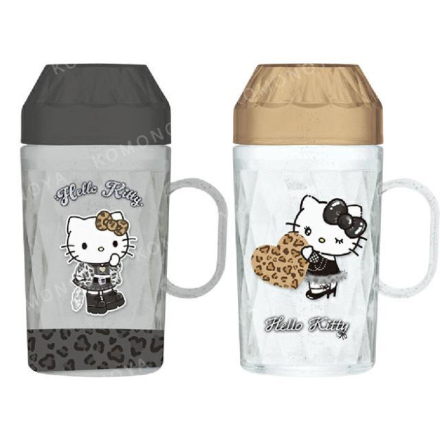 Sanrio 三麗鷗 Hello Kitty 造型牙刷杯組 (豹紋款)