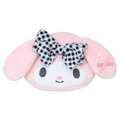Sanrio 三麗鷗 絨毛造型化妝包 (黑白格紋款) 美樂蒂 酷洛米_1