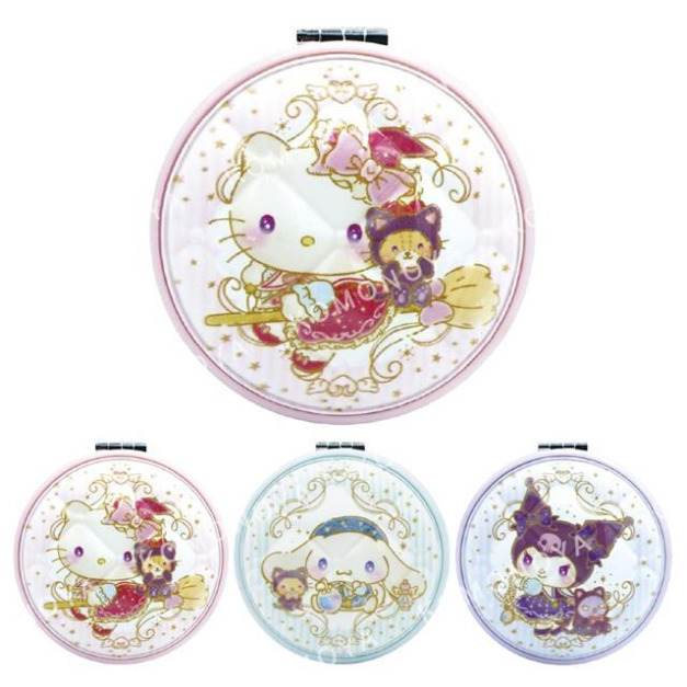 Sanrio 三麗鷗 圓形隨身鏡 (魔法師款) Kitty 大耳狗 酷洛米