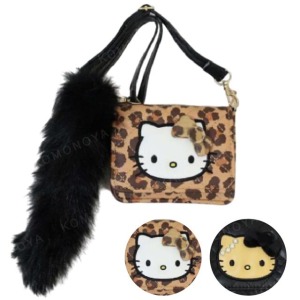 Sanrio 三麗鷗 Hello Kitty 皮質斜背小包附委把吊飾 (看我72變)