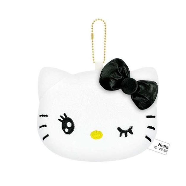 Sanrio 三麗鷗 Hello Kitty 絨毛玩偶隨身鏡 (眨眼款)