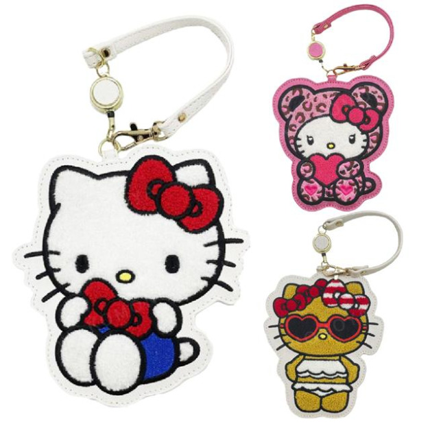 Sanrio 三麗鷗 Hello Kitty 皮質造型伸縮票卡套