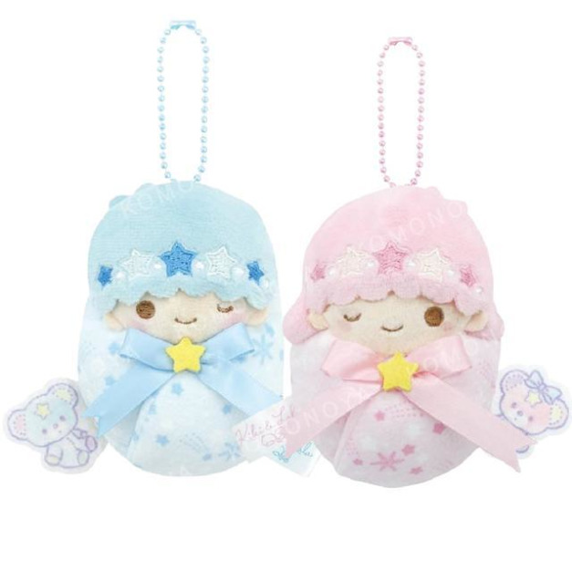 Sanrio 三麗鷗 雙子星 絨毛玩偶吊飾 (襁褓嬰兒) KIKI LALA