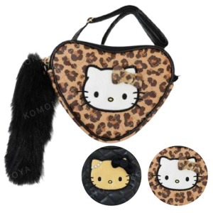 Sanrio 三麗鷗 Hello Kitty 皮質心型兩用包附尾巴吊飾 (看我72變)