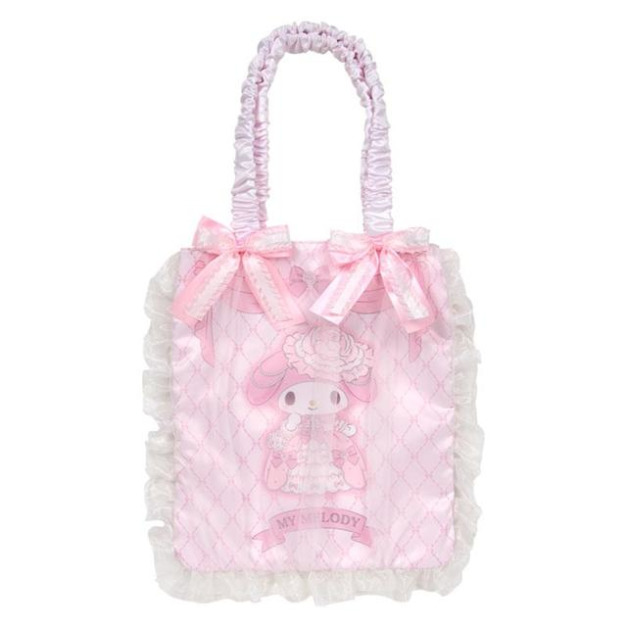 ▲特價【限購】Sanrio 三麗鷗 美樂蒂 荷葉邊造型直式肩背袋 (Lady My Melody 生日系列)