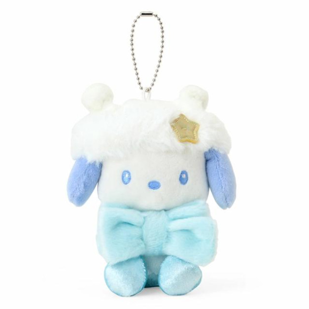 ▲新品特價 Sanrio 三麗鷗 帕恰狗 絨毛玩偶吊飾 (冬日星星亮晶晶)