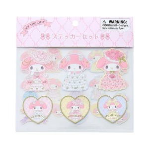 ▲預購特價【限購】Sanrio 三麗鷗 美樂蒂 造型貼紙組 24枚入 (Lady My Melody 生日系列)