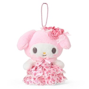 ▲特價【限購】Sanrio 三麗鷗 美樂蒂 絨毛玩偶吊飾 粉玫瑰(Lady My Melody 生日系列)