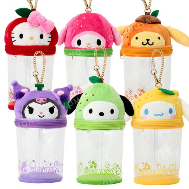 ▲新品特價 Sanrio 三麗鷗 透明造型玩偶收納包 (302水果吧) Kitty 帕恰狗 布丁狗