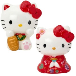 ▲特價【限購】Sanrio 三麗鷗 Hello Kitty 陶瓷造型存錢筒 (招財貓/和服)