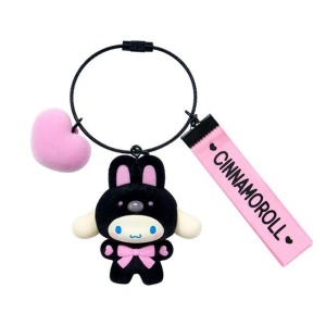 ▲新品特價 Sanrio 三麗鷗 大耳狗 植絨公仔鑰匙圈 (blacknpink熊熊)