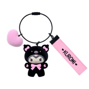 ▲新品特價 Sanrio 三麗鷗 酷洛米 植絨公仔鑰匙圈 (blacknpink熊熊)
