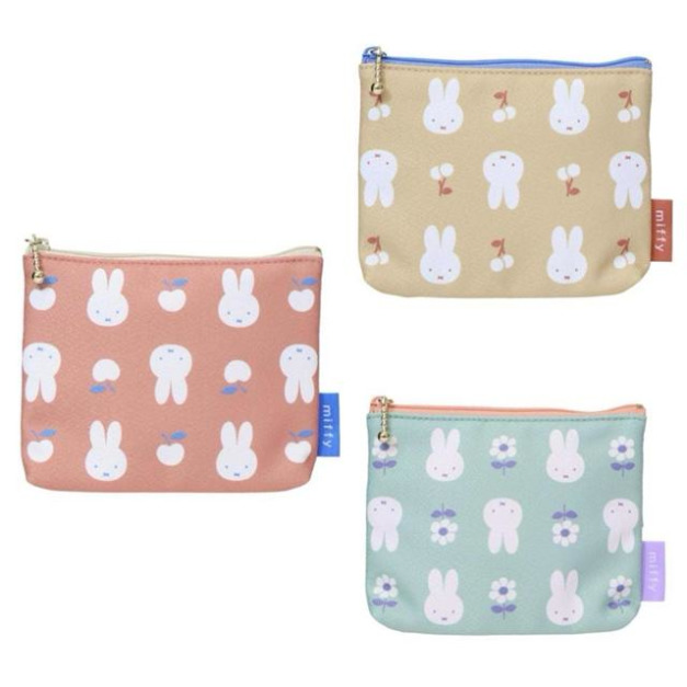 Miffy 米飛兔 扁平小物面紙收納包 (大臉水果款)