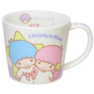Sanrio 三麗鷗 雙子星 陶瓷馬克杯 220ml (搭肩款)