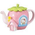 Sanrio 三麗鷗 Hello Kitty 陶瓷造型茶壺 450ml (草莓屋款)