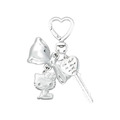 Sanrio 三麗鷗 金屬造型鑰匙圈 (銀蝴蝶結款) Kitty 美樂蒂 大耳狗 酷洛米_1