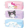 Sanrio 三麗鷗 皮質方形拉鍊筆袋 (好友款) Kitty 大耳狗 酷洛米
