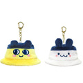 Tamagotchi 塔麻可吉 絨毛造型鑰匙圈 (漁夫帽) 麻美吉 咪咪吉