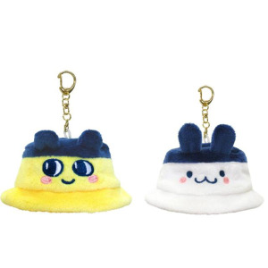 Tamagotchi 塔麻可吉 絨毛造型鑰匙圈 (漁夫帽) 麻美吉 咪咪吉