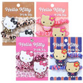Sanrio 三麗鷗 Hello Kitty 造型髮束2入組 (豹紋/曬黑款)