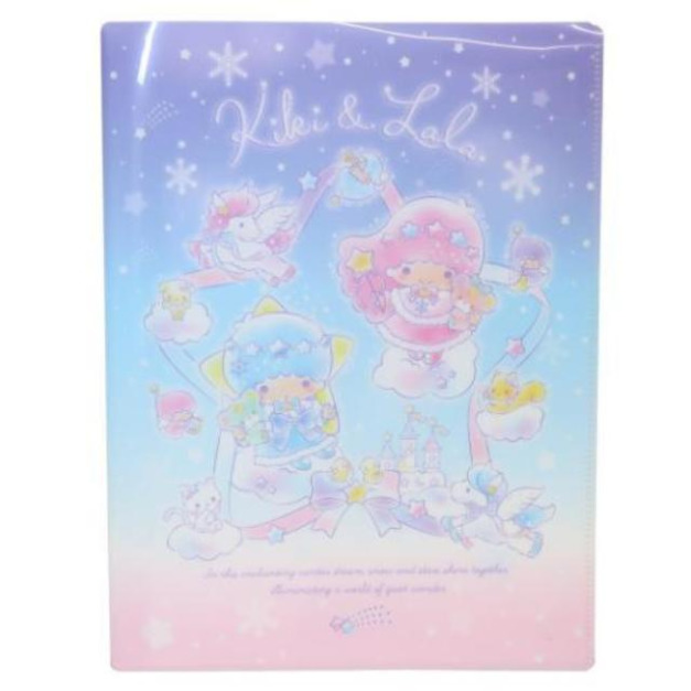 Sanrio 三麗鷗 雙子星 A4 10頁透明資料夾 (雪光奇幻)