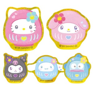 Sanrio 三麗鷗 造型閃亮貼紙 (達摩款) Kitty 漢頓 大耳狗 美樂蒂