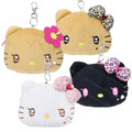 Sanrio 三麗鷗 Hello Kitty 絨毛大頭伸縮票卡零錢包 (大臉款)