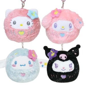 Sanrio 三麗鷗 絨毛玩偶吊飾 (達摩款) Kitty 漢頓 大耳狗 美樂蒂