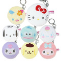 Sanrio 三麗鷗 絨毛隨身鏡吊飾 (大臉款) Kitty 美樂蒂 布丁狗 花小兔